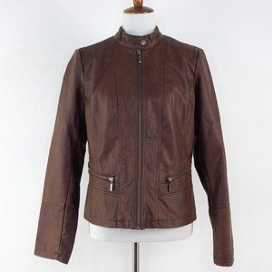 Bernardo Faux Leather Moto Jacket
